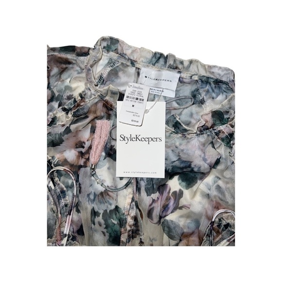 StyleKeeper Green Floral Ruffle Dress - Picture 4 of 6